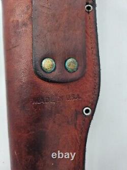 CUTCO Hunting Knife 1769 Serrated Blade & Leather Sheath Made In USA WITH BOX