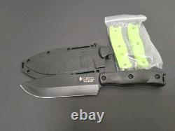 CUTCO KA-BAR 5726 Outdoorsman Black Hunting Knife with Sheath