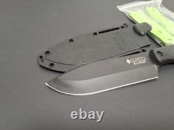 CUTCO KA-BAR 5726 Outdoorsman Black Hunting Knife with Sheath