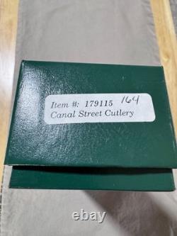 Canal Street Cutlery Drop Point Hunter Reclaimed American Chestnut Handle