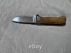 Canal Street Cutlery Drop Point Hunter Reclaimed American Chestnut Handle