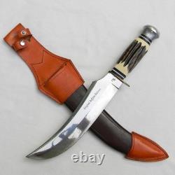 Carl Schlieper, Solingen Germany 1950th ORIGINAL BUFFALO SKINNER, sheath UNUSED
