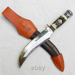 Carl Schlieper, Solingen Germany 1950th ORIGINAL BUFFALO SKINNER, sheath UNUSED