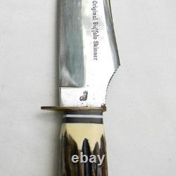 Carl Schlieper, Solingen Germany 1950th ORIGINAL BUFFALO SKINNER, sheath UNUSED