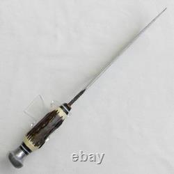 Carl Schlieper, Solingen Germany 1950th ORIGINAL BUFFALO SKINNER, sheath UNUSED