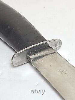 Case Fixed Blade Hunting Knife With Stacked Leather Handle 1940s