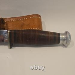 Case Hunting Knife 1940 to 65 with Leather Case / Remarkable Condition