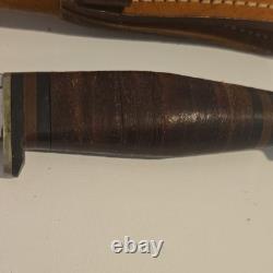 Case Hunting Knife 1940 to 65 with Leather Case / Remarkable Condition