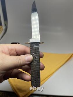 Case Tested 1920-1940s Hunting Knife Fixed blade? Super Nice? Green Bone
