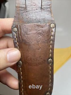 Case Tested XX 1920 Scarce USED Hunting Knife Sheath Only