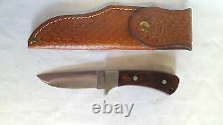 Case XX 10 Dot R503 SSP Fixed Blade Knife Wood Handle With Leather Sheath