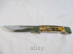 Case XX 1998 Large Stag Fixed Blade Side Hunter 547-5 SS with Sheath, Item 00369