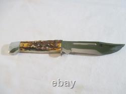 Case XX 1998 Large Stag Fixed Blade Side Hunter 547-5 SS with Sheath, Item 00369