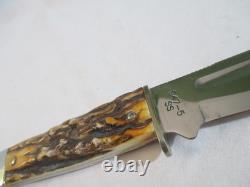 Case XX 1998 Large Stag Fixed Blade Side Hunter 547-5 SS with Sheath, Item 00369