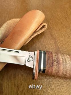 Case XX 316-5 SSP Fixed Blade Knife Stainless Steel Leather Handle Sheath VTG