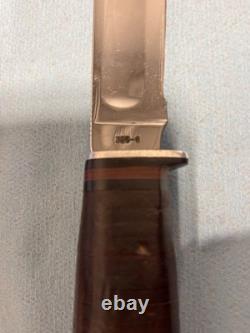Case XX 325-6 1965-1969 Hunting Knife Stainless Steel Clip Point Leather Sheath