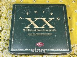 Case XX 523-3 1/4 SS Fixed Blade Hunting Knife Pheasant Etch Stag Grip, Sheath