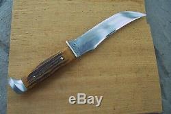 Case XX 523-6 Stag Hunting Knife & Sheath 1940-1965 Old Vintage Knives
