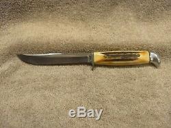 Case XX Razor Edge 516-5 Ssp, Stag Handle -fixed Blade Knife, Leather Sheath