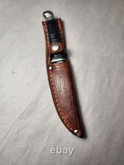 Case XX Small Fixed Blade Knife With Sheath M3 Finn Leather Preowned