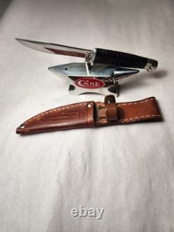 Case XX Small Fixed Blade Knife With Sheath M3 Finn Leather Preowned