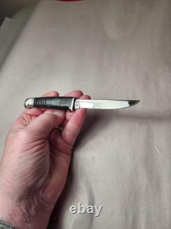 Case XX Small Fixed Blade Knife With Sheath M3 Finn Leather Preowned