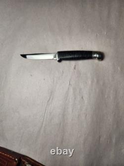 Case XX Small Fixed Blade Knife With Sheath M3 Finn Leather Preowned