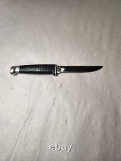 Case XX Small Fixed Blade Knife With Sheath M3 Finn Leather Preowned