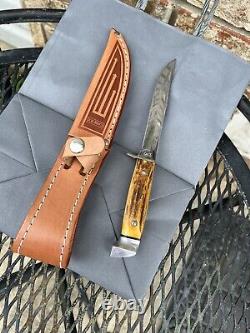 Case XX Stag Handle Knife & Case New Old Stock Sheath, Very Nice, Very Sharp