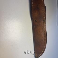 Case XX USA 5 Finn Stag Fixed Blade Hunting And Fishing Knife Vintage