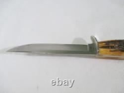 Case XX Vintage 1977 Blue Scroll Stag 5 Finn SSP Fixed Blade with Sheath