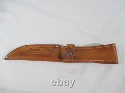 Case XX Vintage 1977 Blue Scroll Stag 5 Finn SSP Fixed Blade with Sheath
