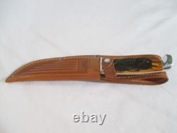 Case XX Vintage Stag Fixed Blade Knife with Sheath 523-6