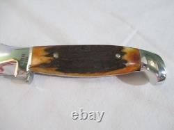 Case XX Vintage Stag Fixed Blade Knife with Sheath 523-6