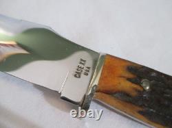 Case XX Vintage Stag Fixed Blade Knife with Sheath 523-6