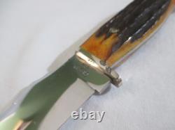 Case XX Vintage Stag Fixed Blade Knife with Sheath 523-6