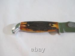 Case XX Vintage Stag Fixed Blade Knife with Sheath 523-6