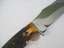 Case XX Vintage Stag Fixed Blade Knife with Sheath 523-6