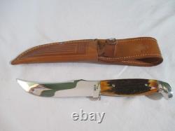 Case XX Vintage Stag Fixed Blade Knife with Sheath 523-6