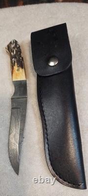 Case Xx 1990 Stagg Damascus Fixblade Knife