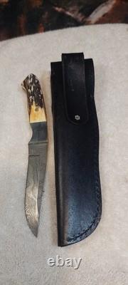 Case Xx 1990 Stagg Damascus Fixblade Knife