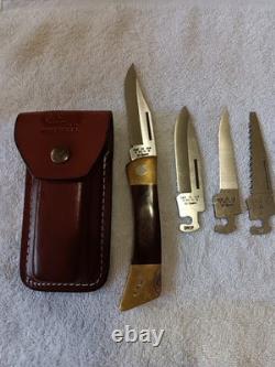 Case xx USA BFD Pa with 3 Blades in Sheath, Buck USA 112, Buck 119 in sheath