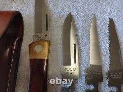 Case xx USA BFD Pa with 3 Blades in Sheath, Buck USA 112, Buck 119 in sheath