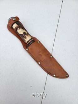 Classic German Nicker Hunter's Companion Knife With Sheath Solingen Germany