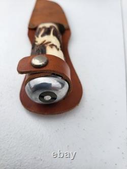 Classic German Nicker Hunter's Companion Knife With Sheath Solingen Germany