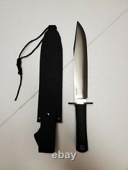 Cold Steel 16JSM Black San Mai III Trail Master Fixed Blade Knife + Sheath