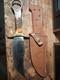 Colt Bone Handle Bowie Knife With Leather Sheath Model Ct-846