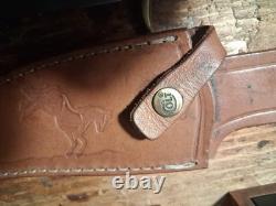 Colt Bone Handle Bowie Knife With Leather Sheath Model Ct-846