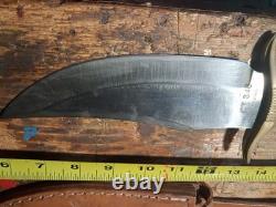 Colt Bone Handle Bowie Knife With Leather Sheath Model Ct-846