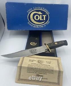 Colt Limited Edition 1993 Bowie Knife #7100 of 7500. Rare Find